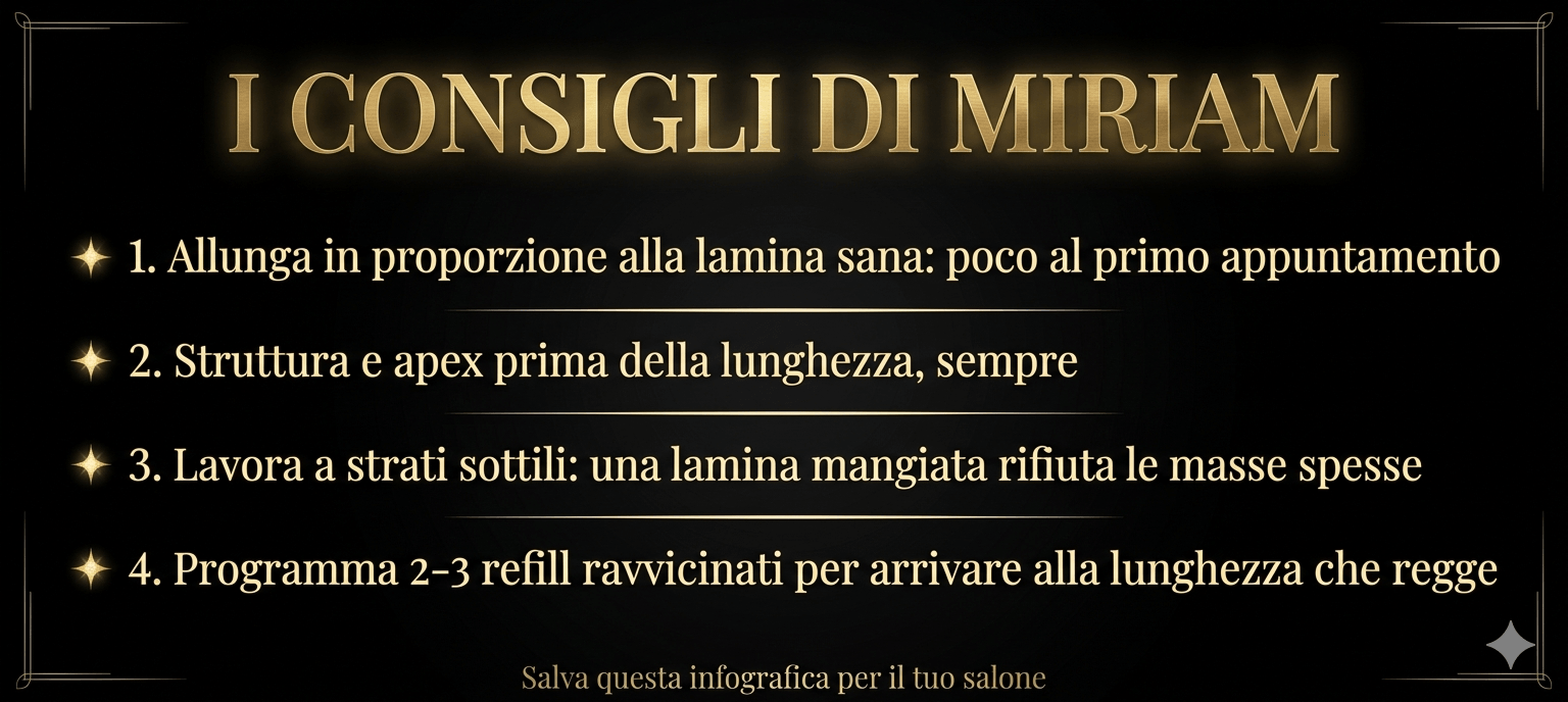 Consigli di Miriam per allungare le unghie onicofagiche corte